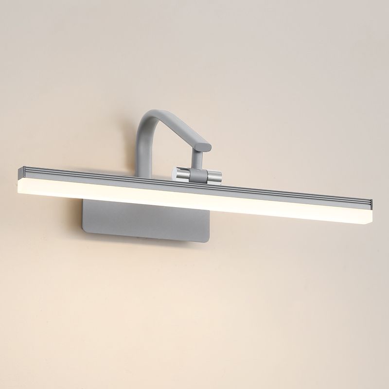 Lineaire vorm wandverlichting moderne stijl metalen 1 lichte sijklamp voor badkamer