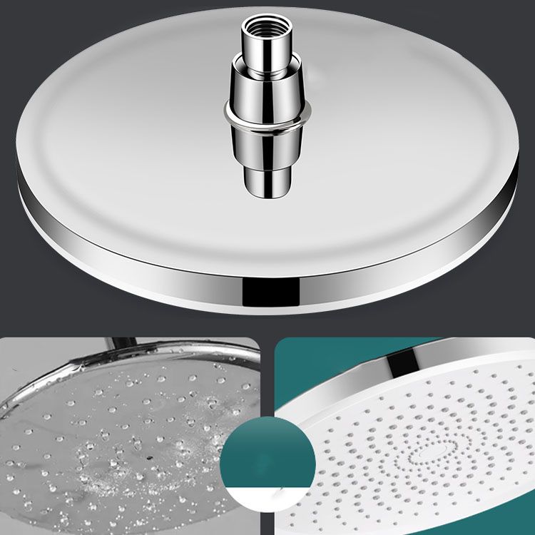 Round Dual Shower Head H2O Kinetic Technology Adjustable Shower Head