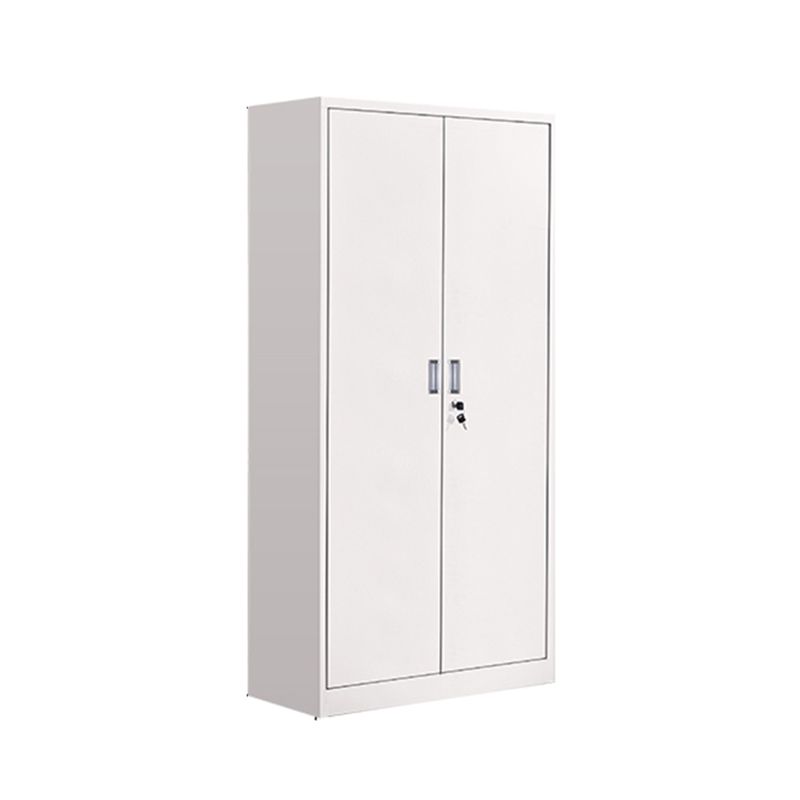 Contemporary File Cabinets Metal Frame Solid Color Vertical File Cabinet with Key Lock