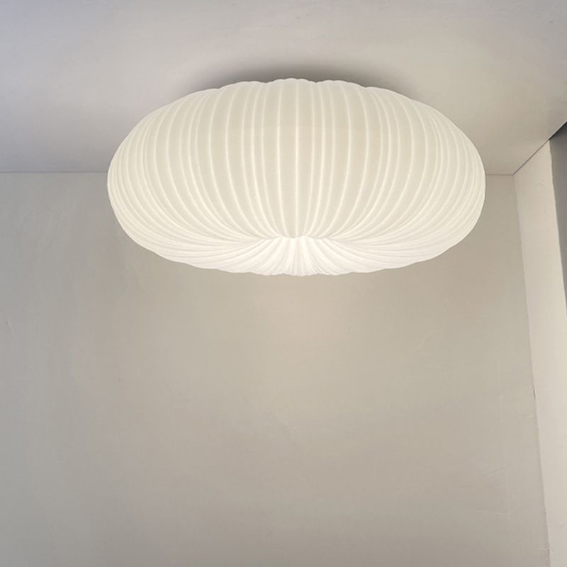 Single Contemporary White Flush Mount Lighting Acrylic LED Ceiling Light for Foyer