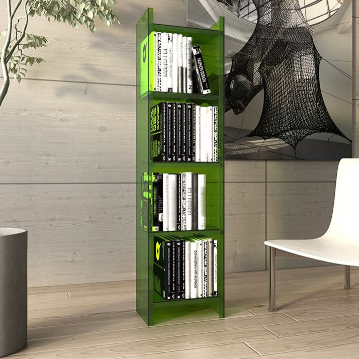 Closed Back Bookcase Scandinavian Style Bookshelf for Home Office Study Room