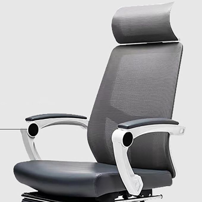 Modern Fixed Arms Office Chair Adjustable Seat Height Desk Chair with Wheels