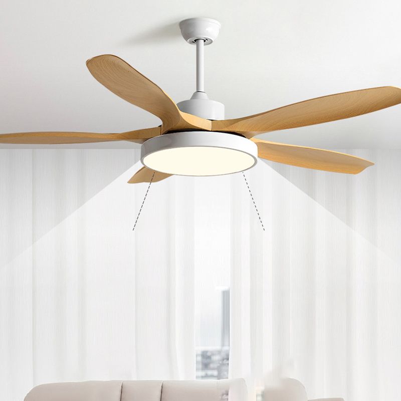 Modern Ceiling Fan Light Fixture Simple LED Ceiling Lamp for Bedroom