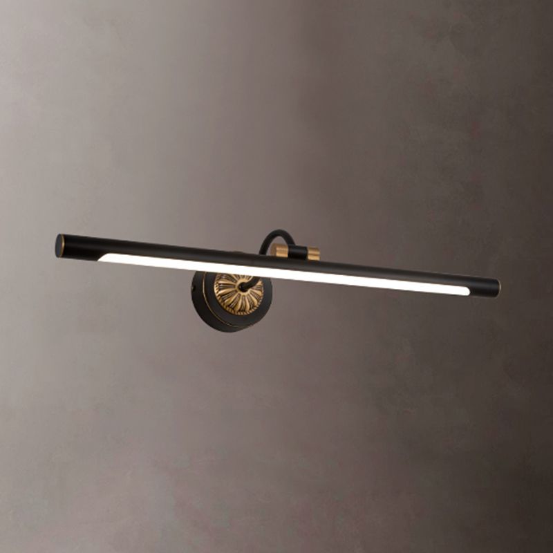 Moderne stijl lineaire ijdelheid wandlampen metaal 1 lichte ijdelheid muur sconce