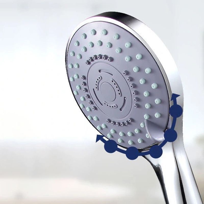 Modern Plastic Shower Head Wall-mounted Shower Head with Adjustable Spray Pattern