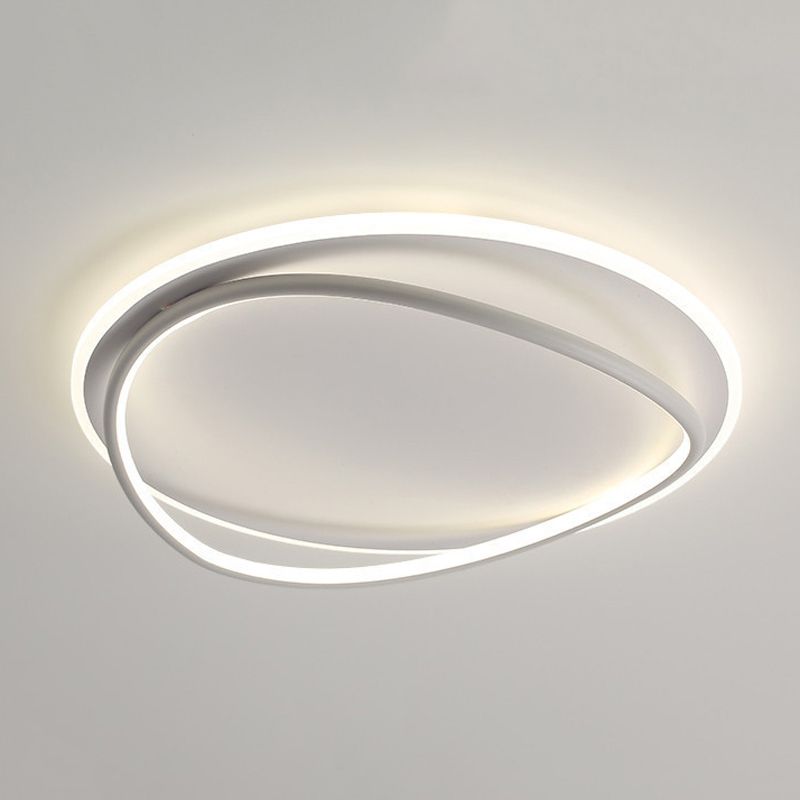 Contemporary Flush Mount Lighting LED White Ceiling Light for Room