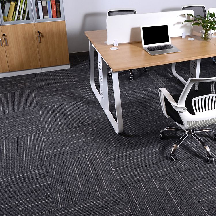 Fade Resistant Level Loop Carpet Tile Non-Skid Loose Lay Indoor Carpet Tiles