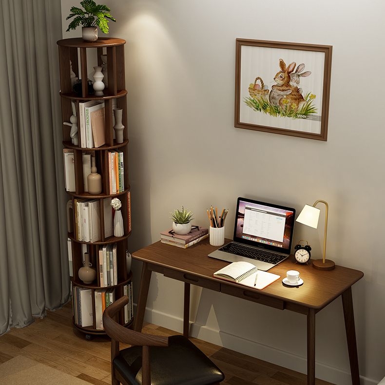 Bidragation de style scandinave avec bibliothèque de roues pour la salle d'étude du bureau à domicile