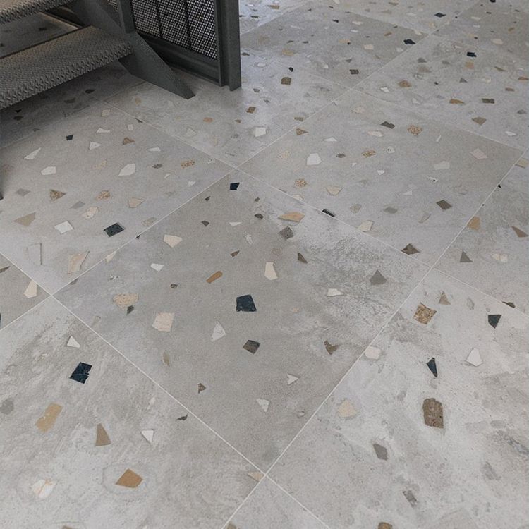 Patterned Singular Tile Square Modern Matte Floor and Wall Tile