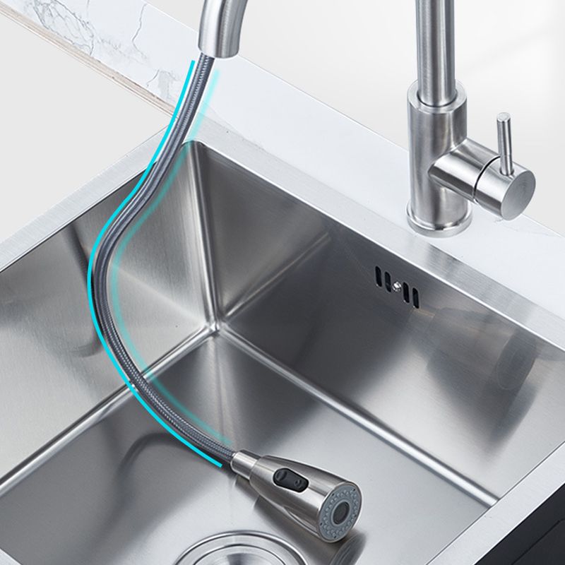 Modern Kitchen Sink Stainless Steel Double Sink with Drain Assembly Workstation Sink