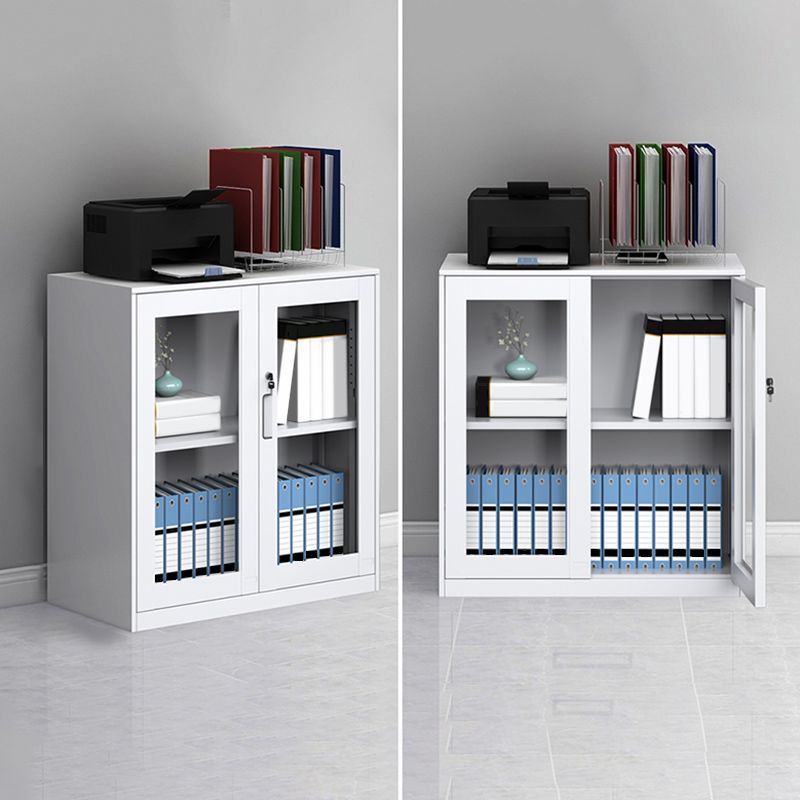 Modern Cabinet Metal with Adjustable Storage Shelves Lateral Filing Cabinet