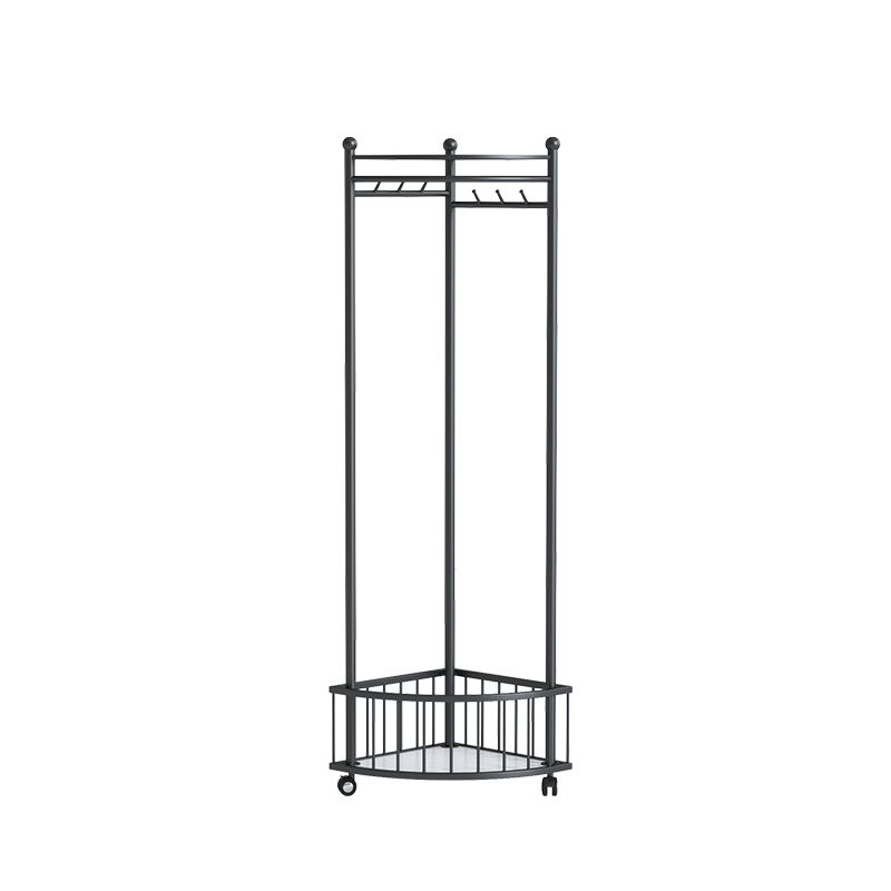 Luxury Iron Coat Hanger Free Standing Entry Coat Rack with Hooks