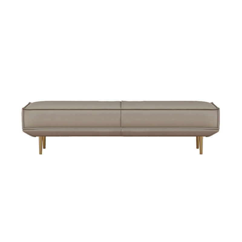 15.6-inch W Modern Cushioned Seating Bench Solid Color Rectangle Bedroom Bench