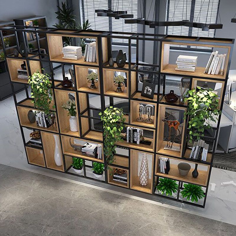 9.84 "W Bookcase Style Industrial Back Bookcase for Home Study Room Office