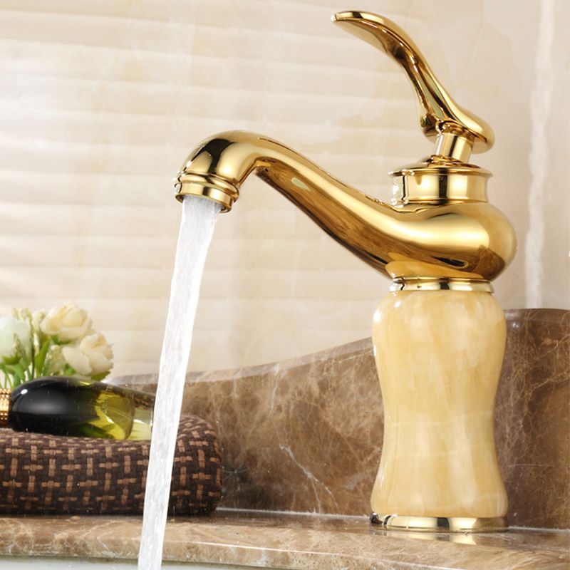 Luxury Vessel Faucet Lever Handle Low Arc Vessel Sink Bathroom Faucet