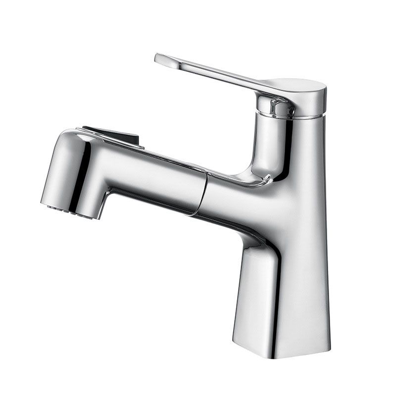 Contemporary Vessel Faucet Metal Single Handle Low Arc Vessel Faucet for Bathroom