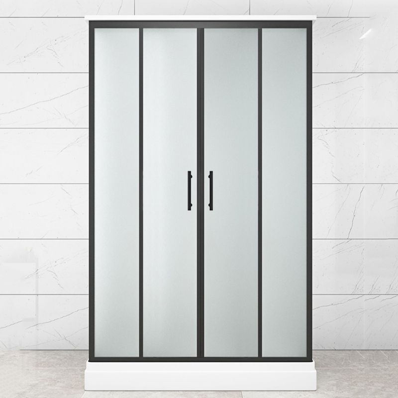 Rectangle Shower Stall with Shower Base Tempered Glass Shower Stall