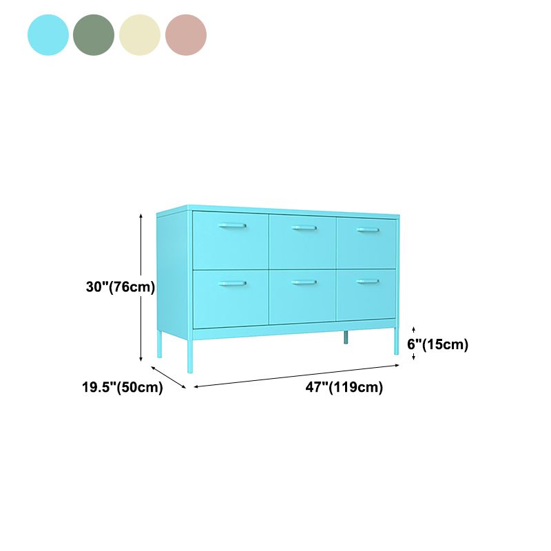 Iron Kitchen Sideboard Cabinet Modern Server Cabinet with Storage