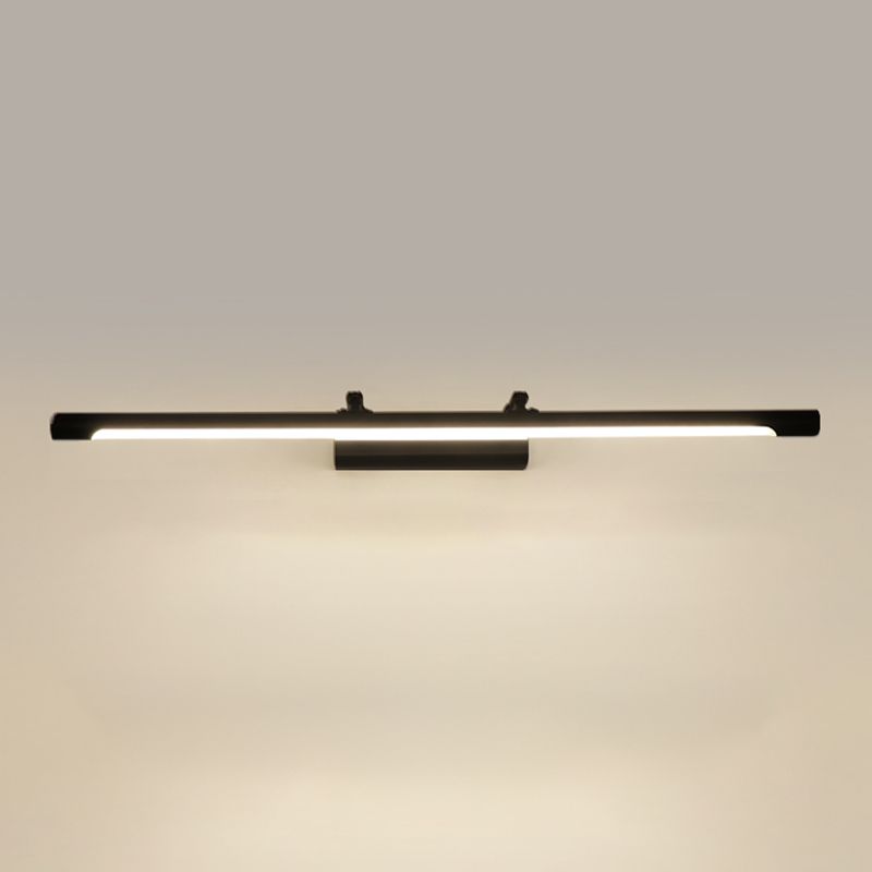 Modern Linear Wall Mounted Vanity Lights Metal Vanity Mirror Lights with Acrylic Shade