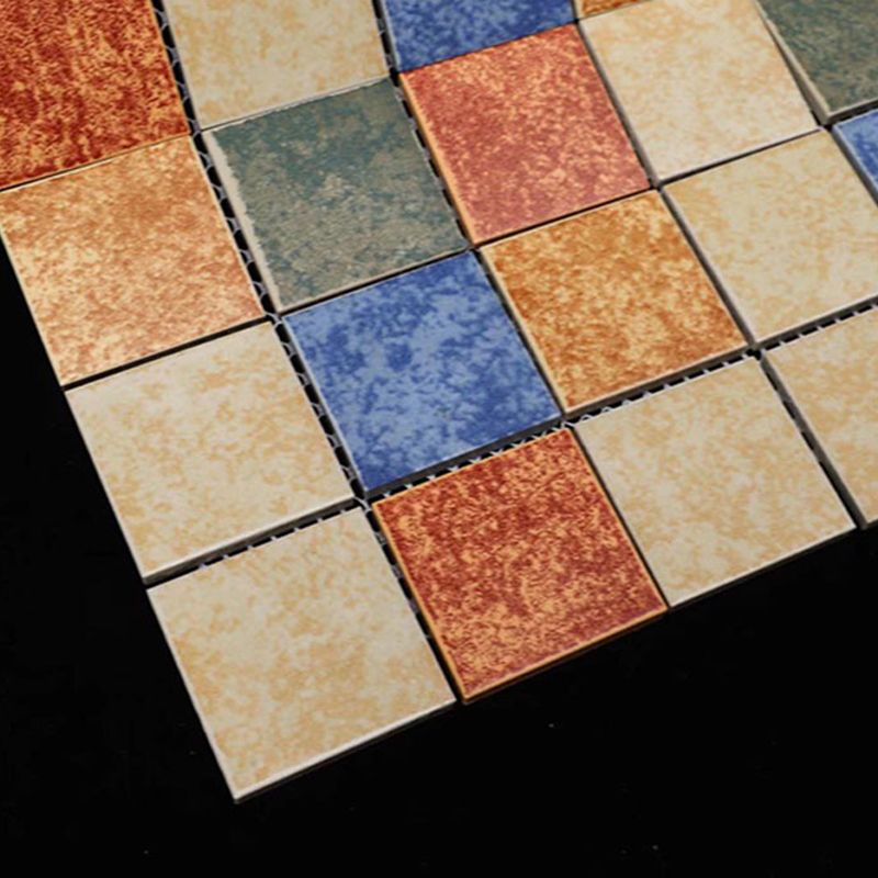 Grid Mosaic Sheet Wall & Floor Tile Mixed Material Outdoor Wall Tile