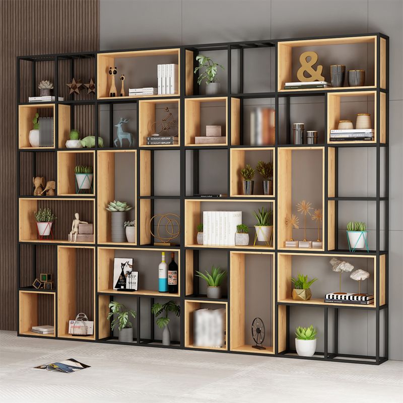 9.84"W Bookshelf Industrial Style Open Back Bookcase for Home and Office