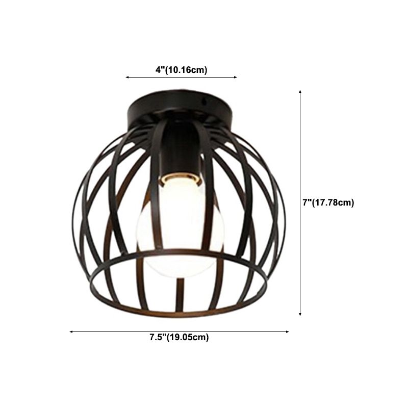 Modern Flush Ceiling Lights Metal 1-Light Flush Mount for Hallway