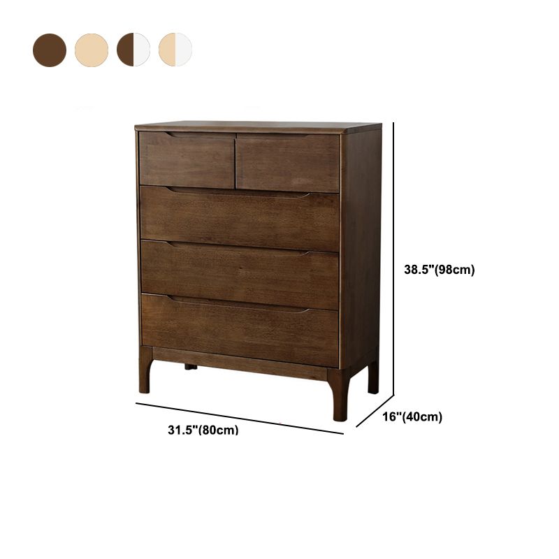 16" D Solid Wood Storage Chest Bedroom Storage Chest Dresser with 4 / 5 / 6 / 7 Drawers