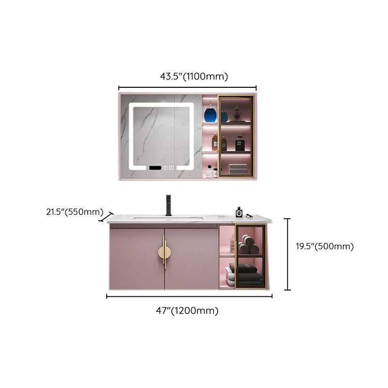 Contemporary Bathroom Vanity Set Wall-Mounted Bathroom Vanity Set