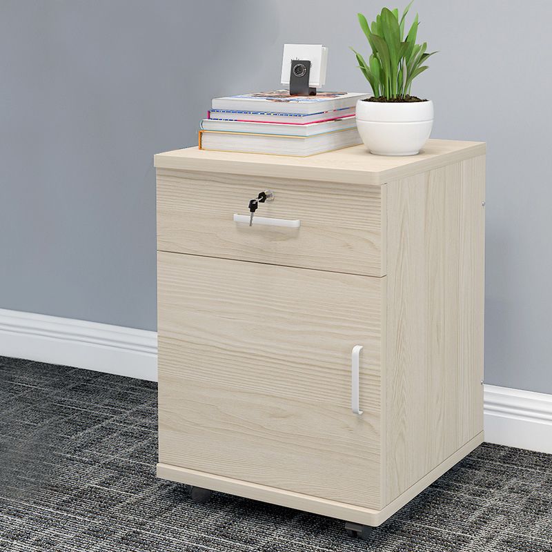 Modern Cabinet Wood with Locking Drawers and Storage Filing Cabinet