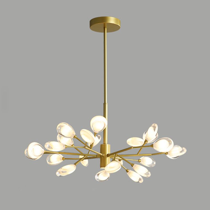 Sputnik Firefly Salon LED Plafond Lighting acrylique Postmodern Chandelier Lightture