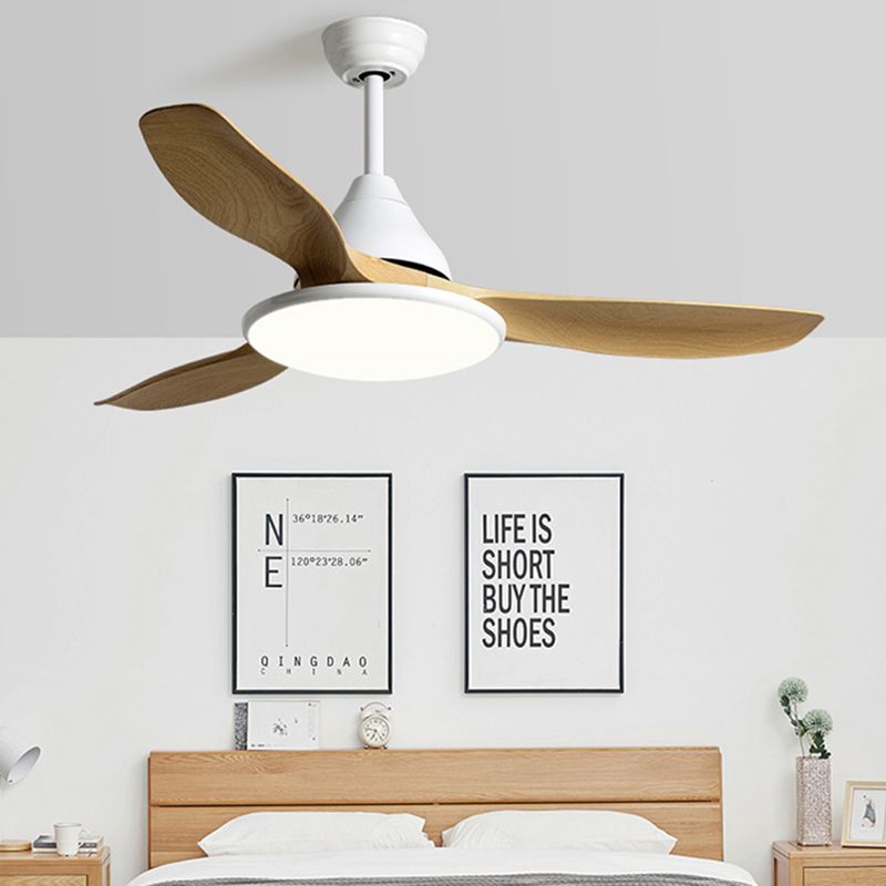 Unique Shape Metal Ceiling Fan Light Kids Style 1-Light Ceiling Fan Lamp for Living Room