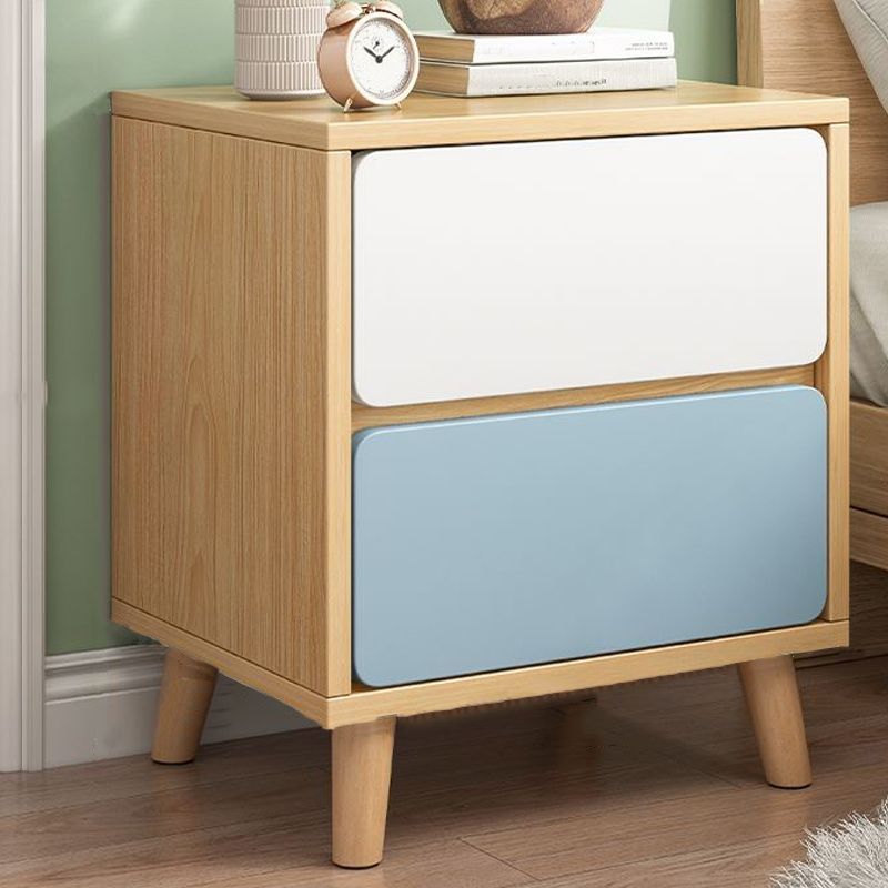 Modern Manufactured Wood Bed Nightstand Drawers Included Night Table for Bedroom