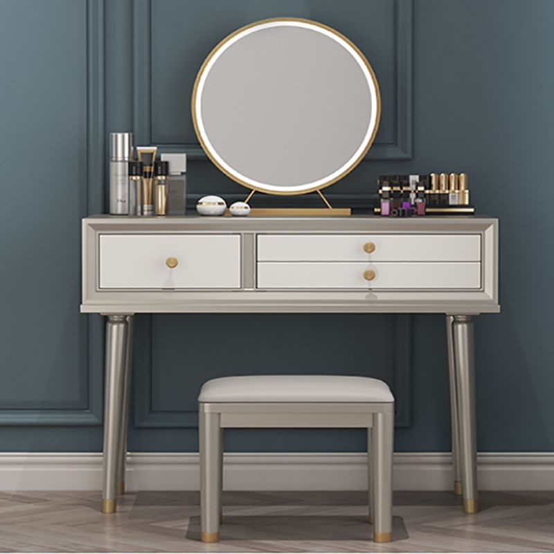 Victorian Solid Wood Vanity Dressing Table with Storage Drawers