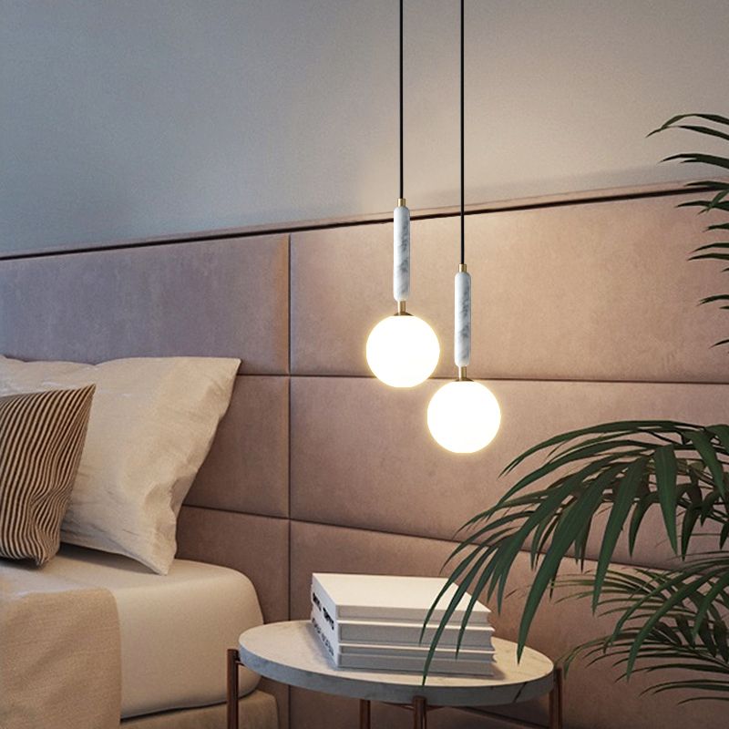 Modern Hanging Light Fixture 1-Light Pendant Light for Living Room