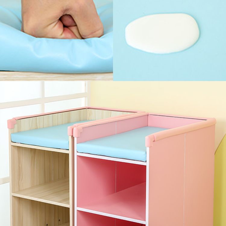 Modern Wooden Changing Table Dresser with Storage, Flat Top 2-in-1 Changing Table