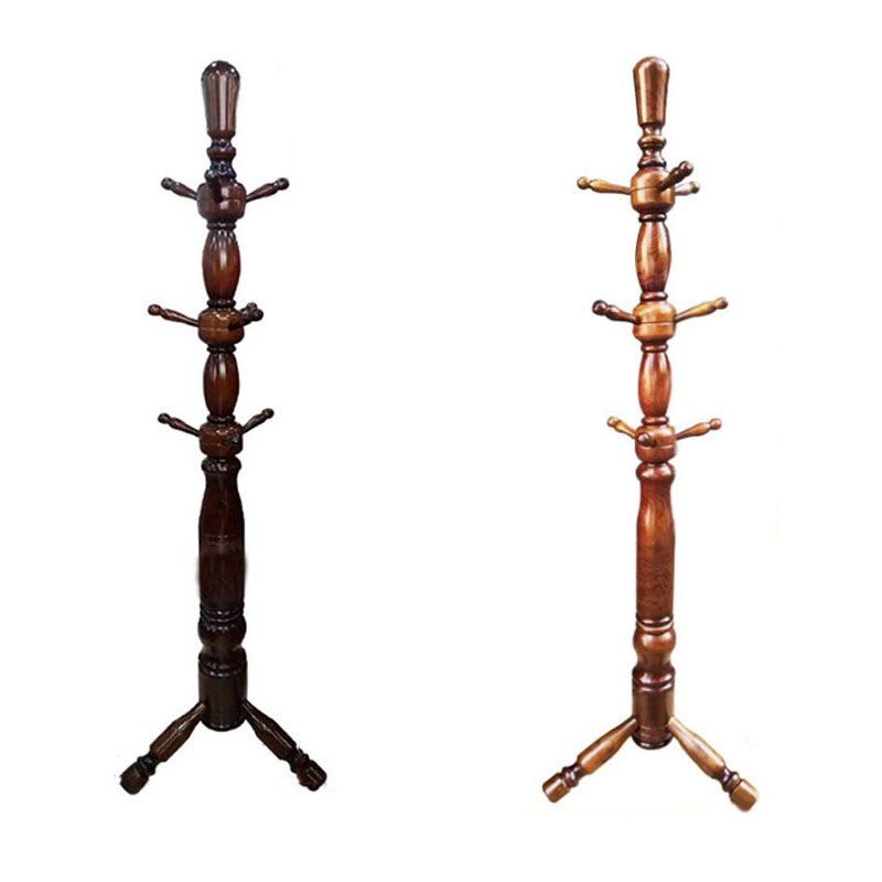 Traditional Coat Rack Free Standing Hooks Ash Hall Stand Living Room