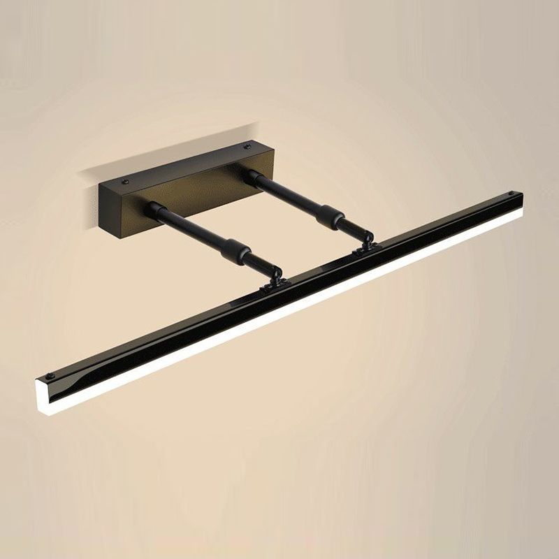 Linear Vanity Light Modern Metal Single Light LED Mirror Light for Bathroom