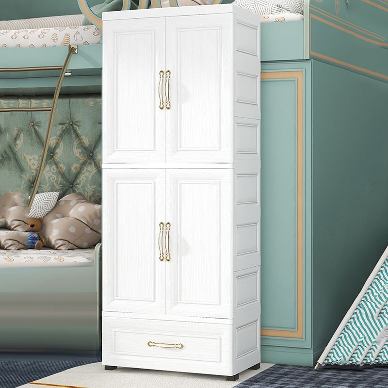 Modern Style Plastic Armoire Cabinet Bedroom Youth Armoire with wheels