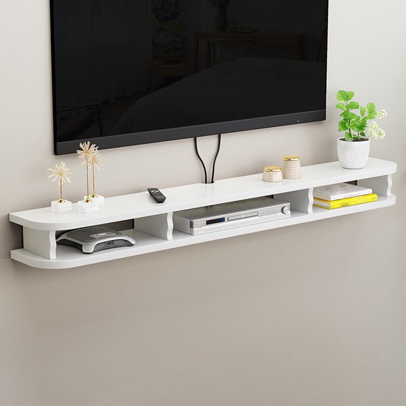 Modern Style Wood TV Stand Floating Cable Management TV Console