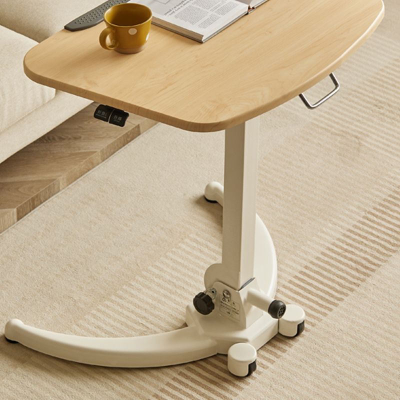 Wood Top Home Lap Desk Adjustable Kids Writing Desk with Casters