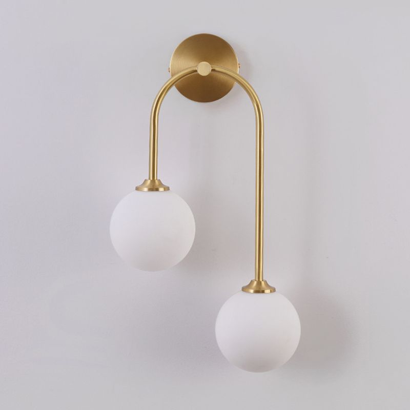 Nordic Glass Wall Lighting Fixtures Minimalist Wall Light Sconce for Bedroom