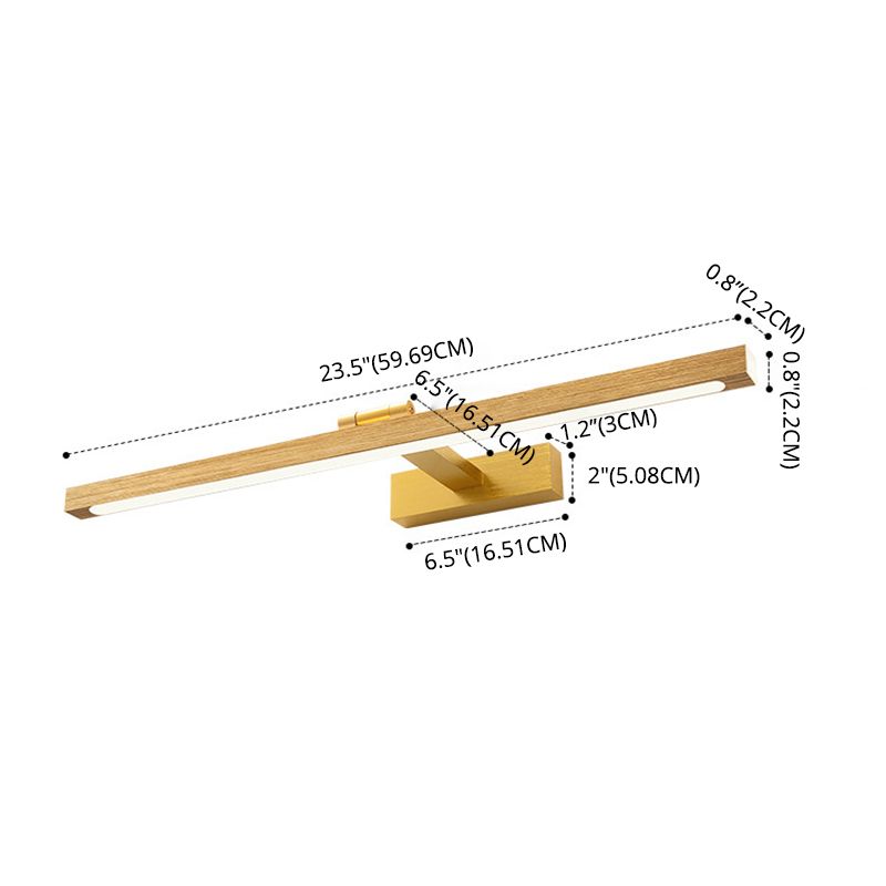 Nordischer minimalistischer Stil linearer Waschtischbeleuchtung Acryl -Eitelkeitsleuchten