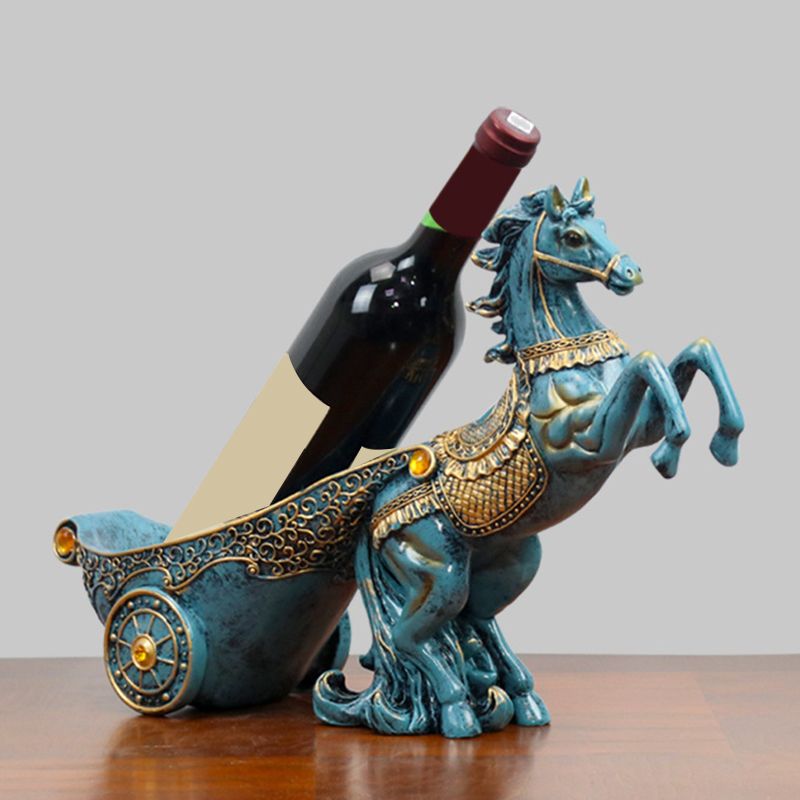 Glam Tabletop Wine Bottle Holder Resin Wine Bottle Rack for Living Room