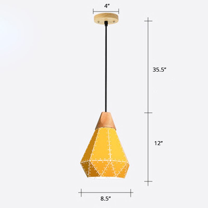 Laser-Cut Hanging Light Fixture Nordic Metal 1 Head Dining Room Ceiling Pendant Lamp