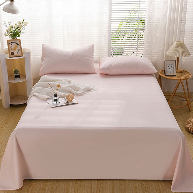 Solid Color Bed Sheet Set 100 Cotton Soft & Smooth Bed Sheet Set