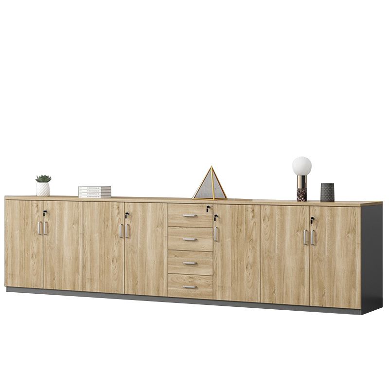 Contemporary Lateral Filing Cabinet Engineered Wood File Cabinet    with Storage