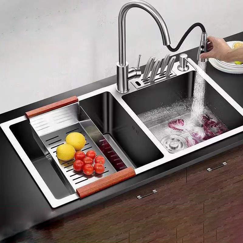 Modern Style Kitchen Sink Stainless Steel Dirt Resistant Kitchen Sink