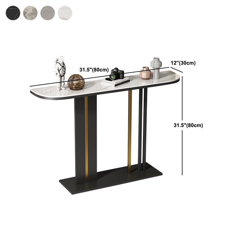 11.8" W Slate Console Stain Resistant Contemporary Console Table