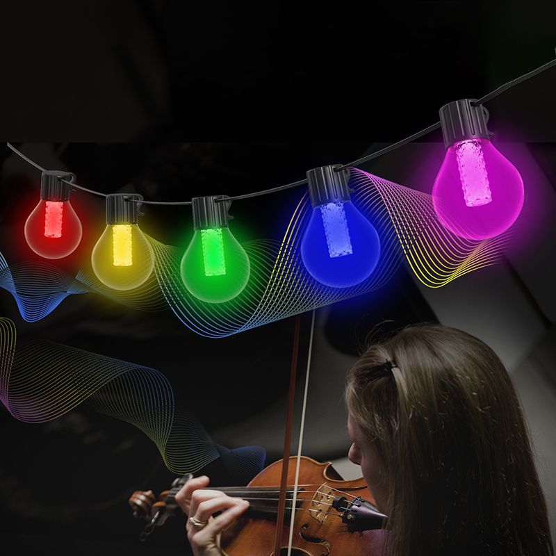 Bluetooth Music G40 Bulb String Light Nordic Outdoor RGB LED Christmas Light