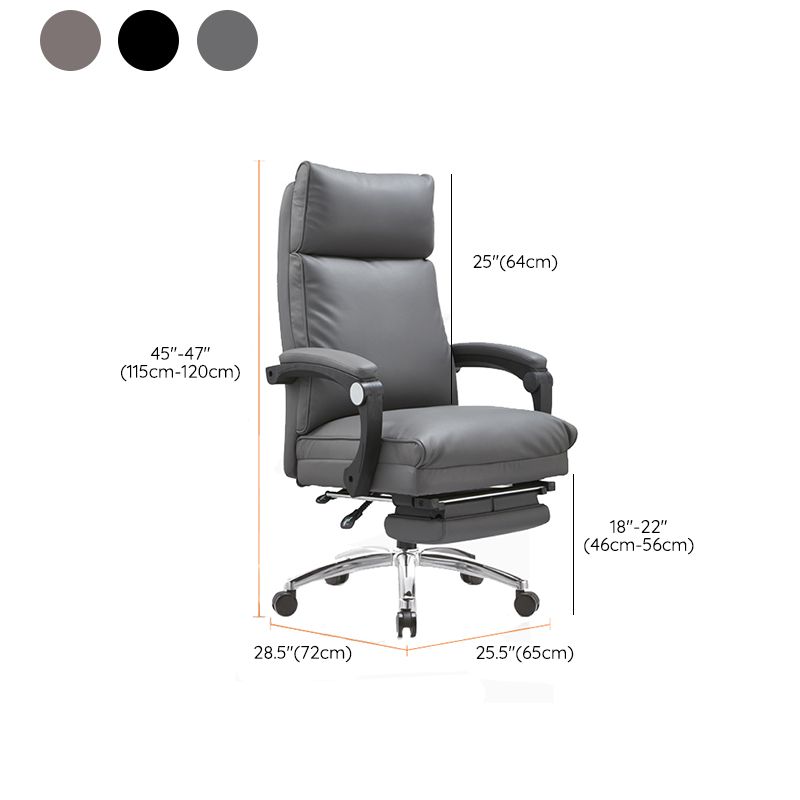 Modern Padded Arms Office Chair Tilt Mechanism No Distressing Ergonomic Desk Chair